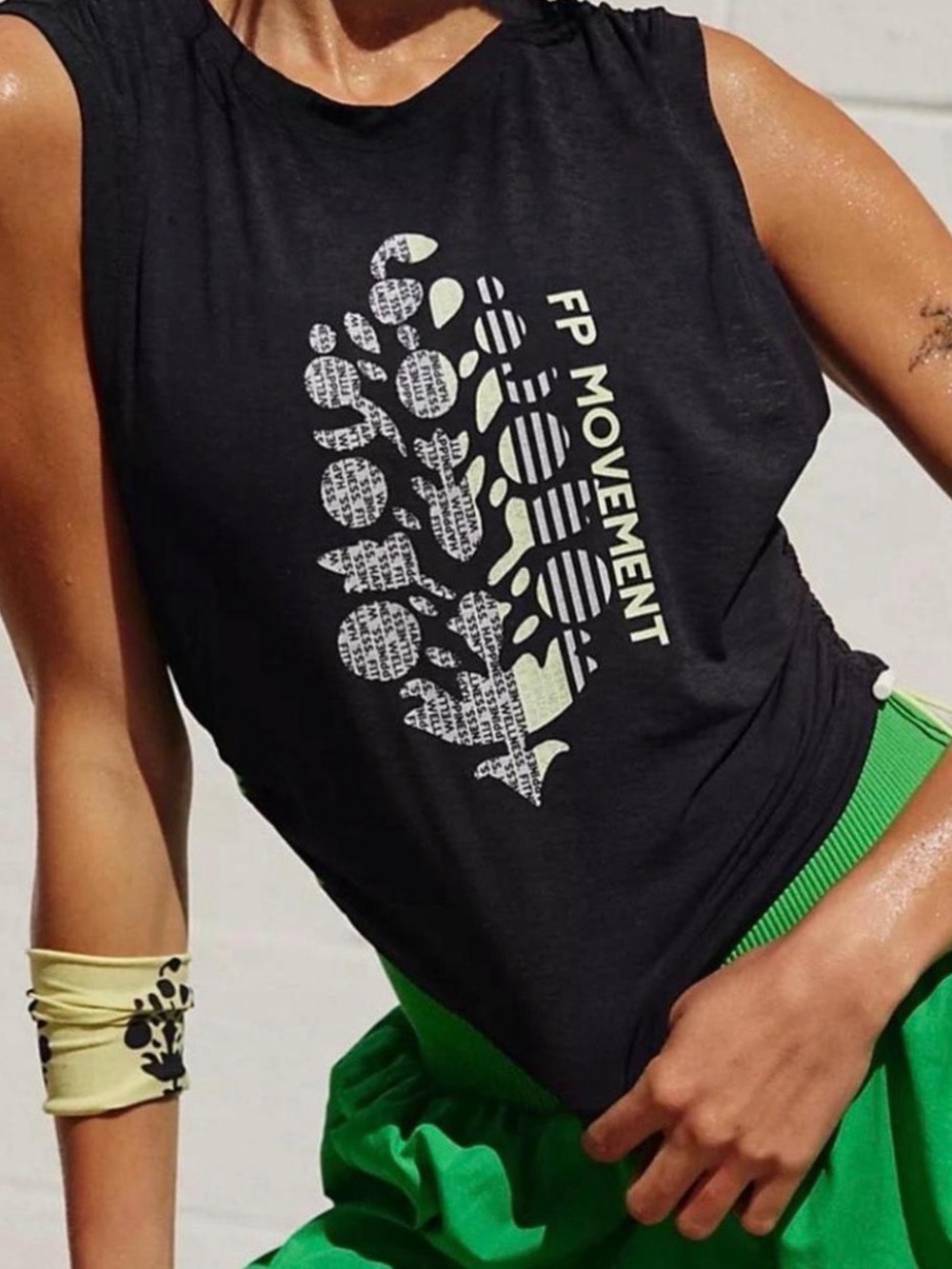 Free People Movement Sport Mode Logo Muscle Tank